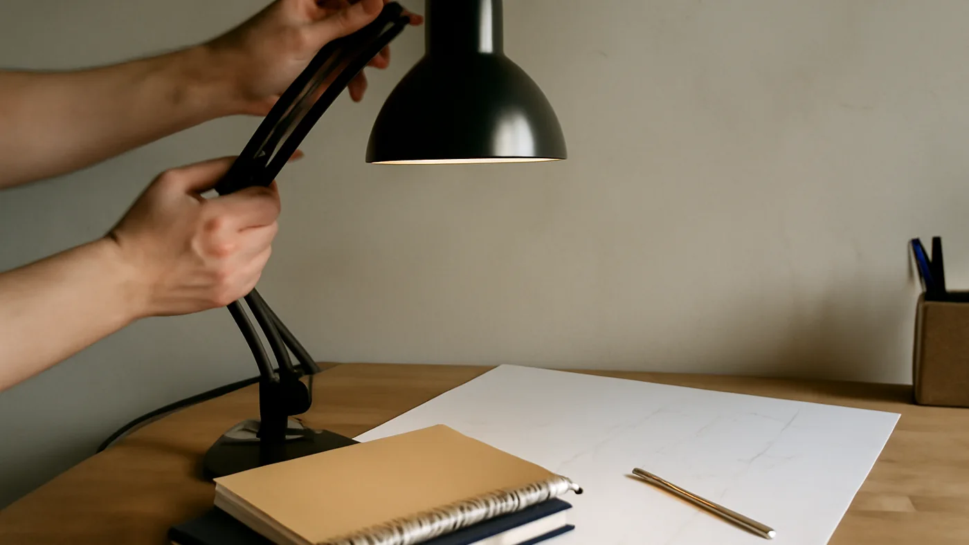 How to Position an Architect Lamp for Cleaner Task Lighting